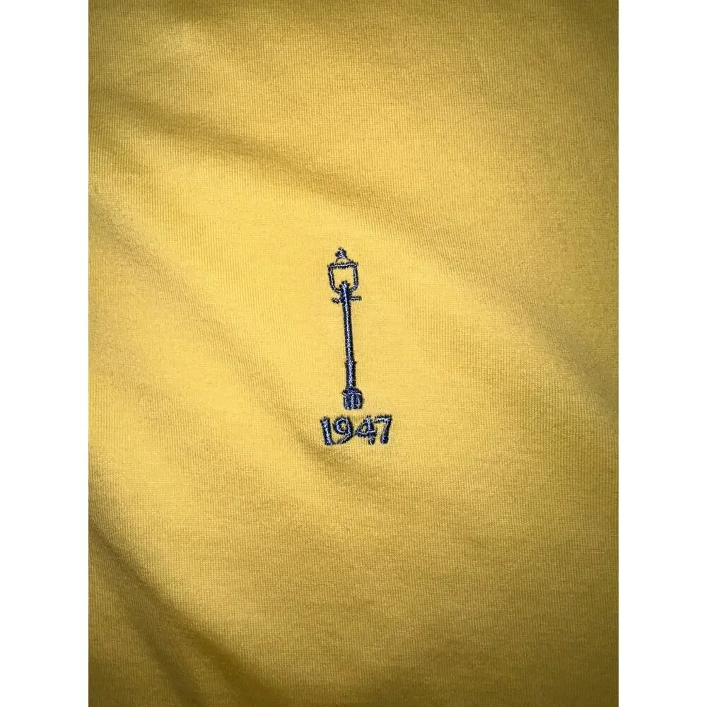 Polo Golf Ralph Lauren Shirt Mens Yellow XL Short Sleeve Lamp Post Collection